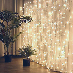 Feit Electric 120-Light 8 ft. Plug-In Mini LED Indoor Silver Wire Warm  White Curtain Fairy String Light with Remote FY8-120/CURTAIN - The Home  Depot